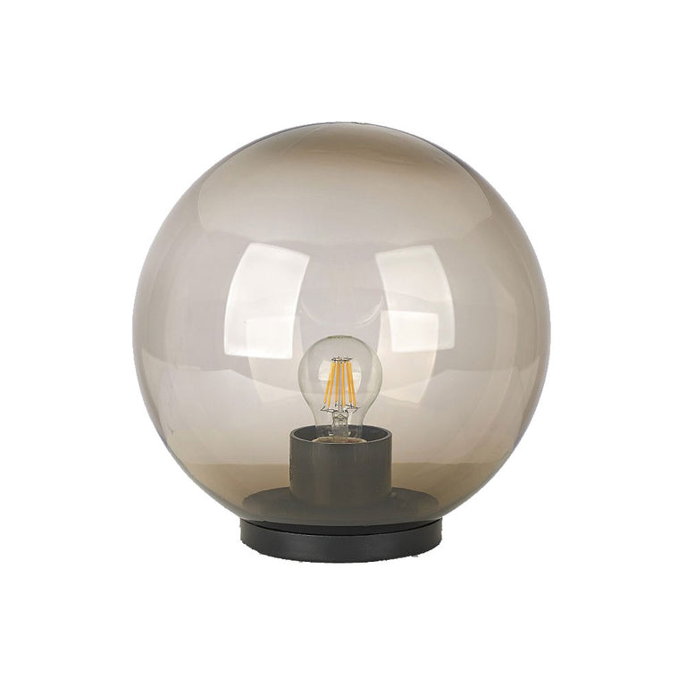 Avela 30cm Sphere Post Top Light Smoke - F6002-SM