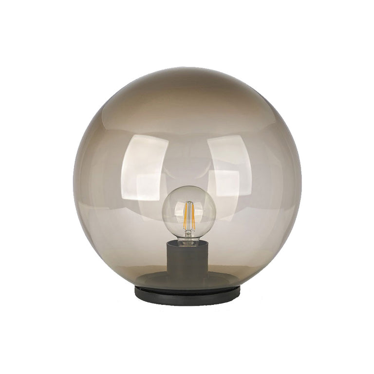 Avela 40cm Sphere Post Top Light Smoke - F6003-SM