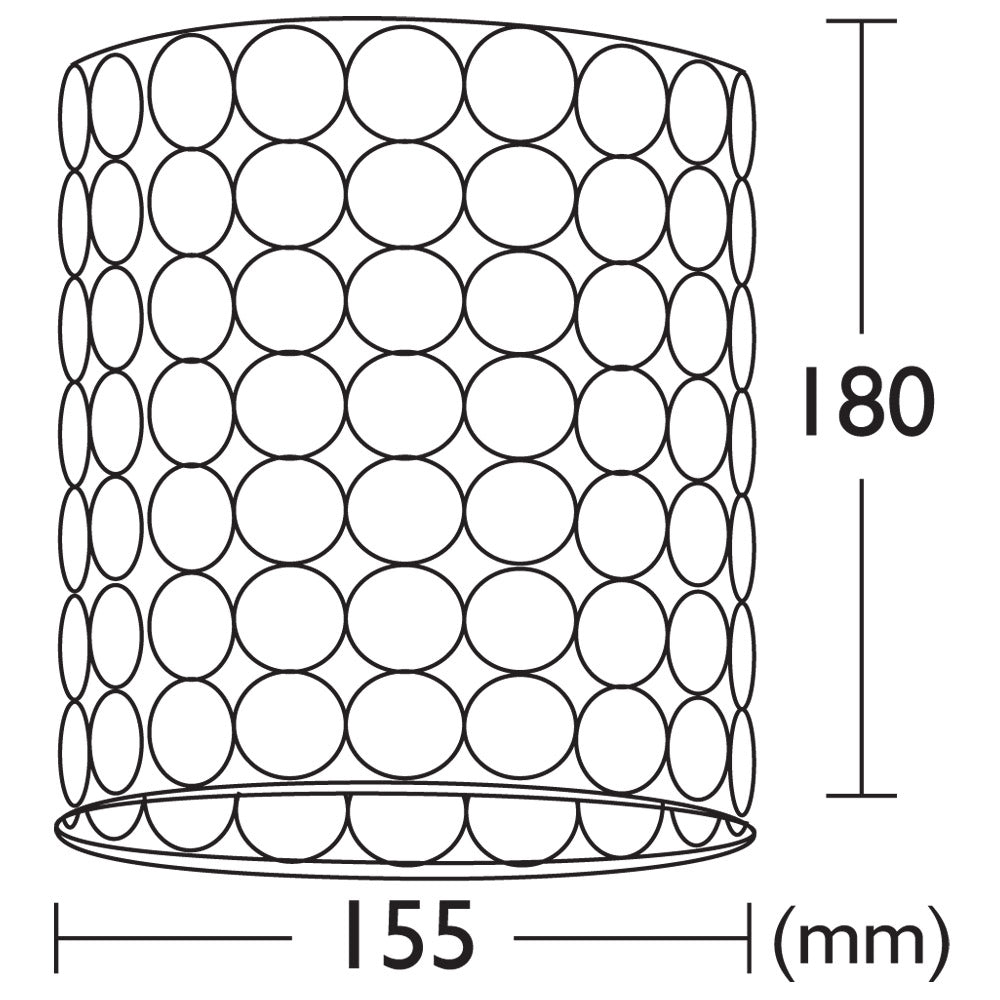 Alice Cylindrical DIY Batten Fix Pink - FA11494