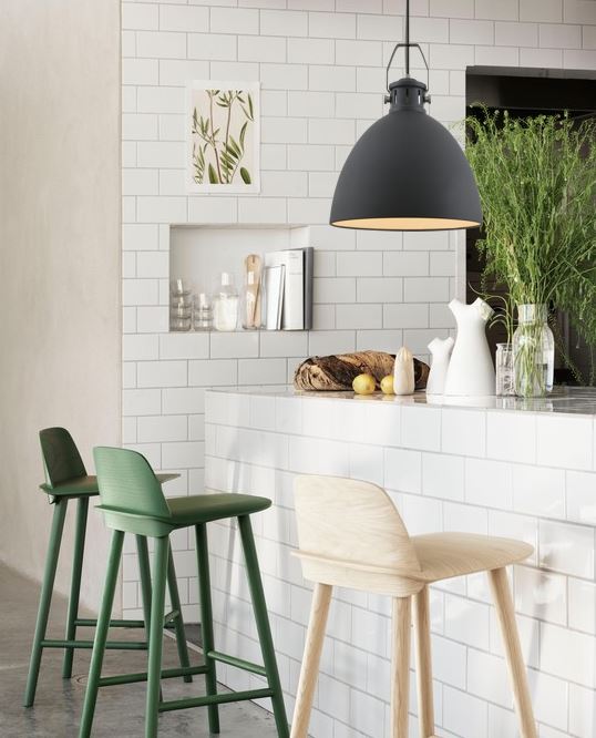 Fabrica 1 Light Pendant Large Dark Grey - FABRICA PE40-DGY