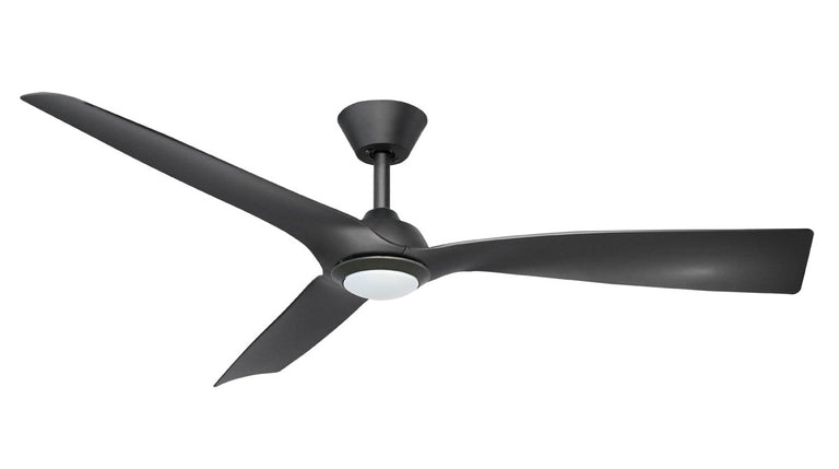 Trinidad II 52" DC Ceiling Fan With Remote & LED Light Black - FC528133BB