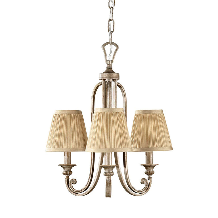 Abbey 3 Light Chandelier Silver Sand - FE-ABBEY3