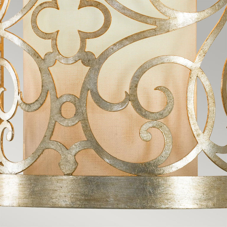 Arabesque 1 Light  Wall Light Silver Leaf Patina - FE-ARABESQUE1