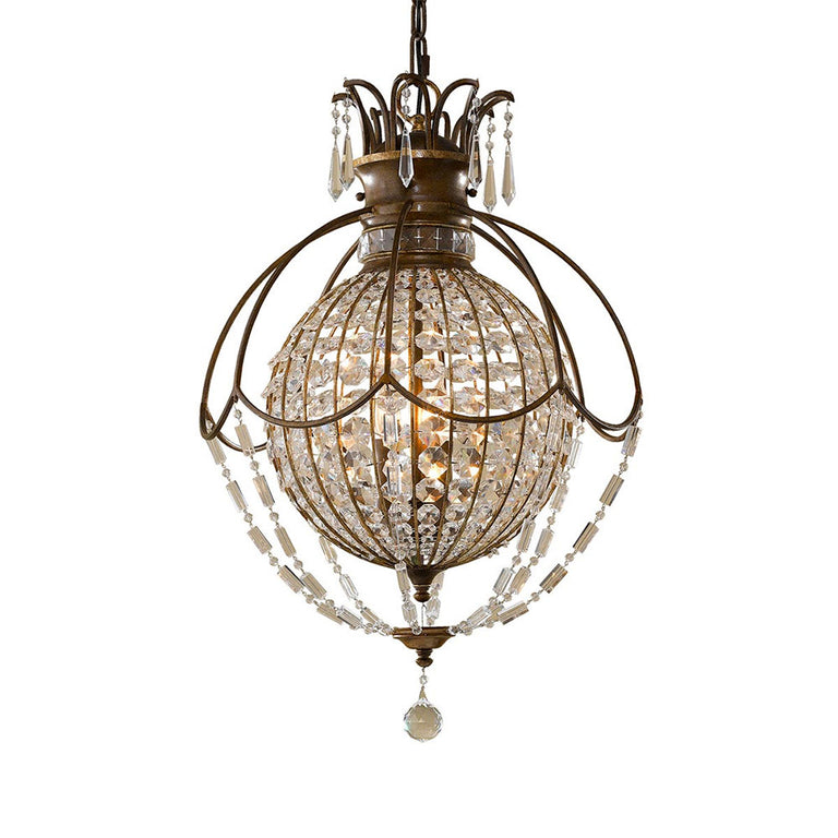 Bellini 3 Light Chandelier Oxidised Bronze & British Bronze - FE-BELLINI3