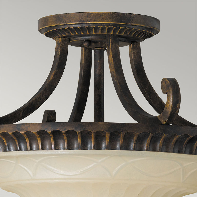 Drawing Room Semi Flush Walnut - FE-DRAWING-ROOM-SFA