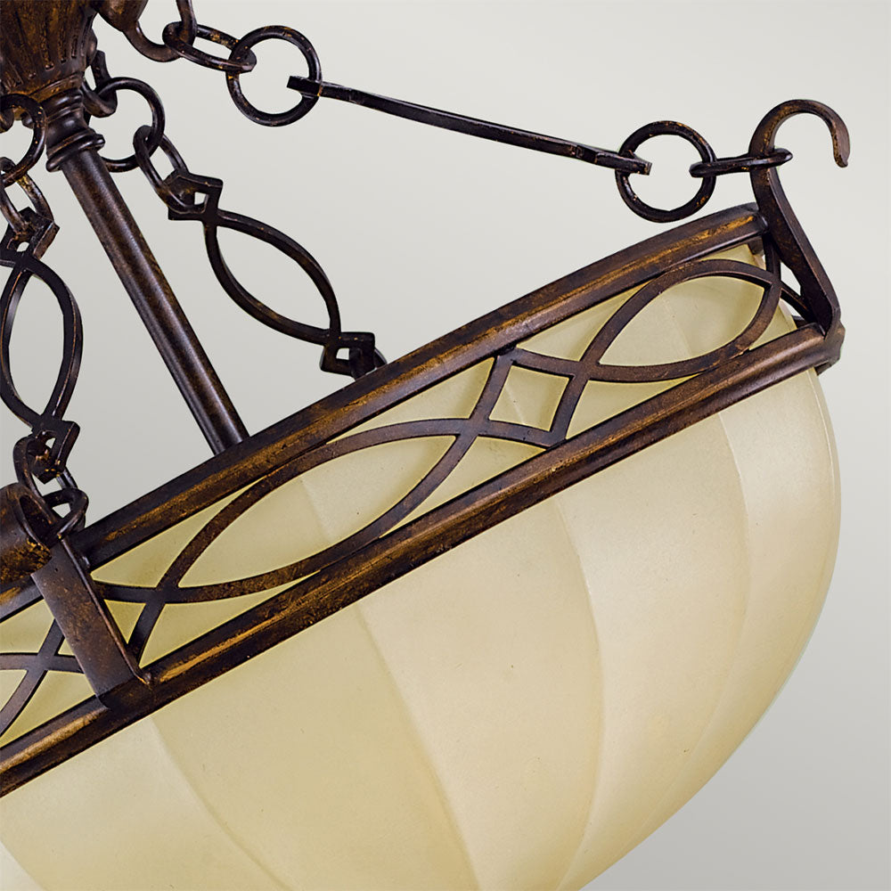 Drawing Room Semi Flush Walnut - FE-DRAWING-ROOM-SFC