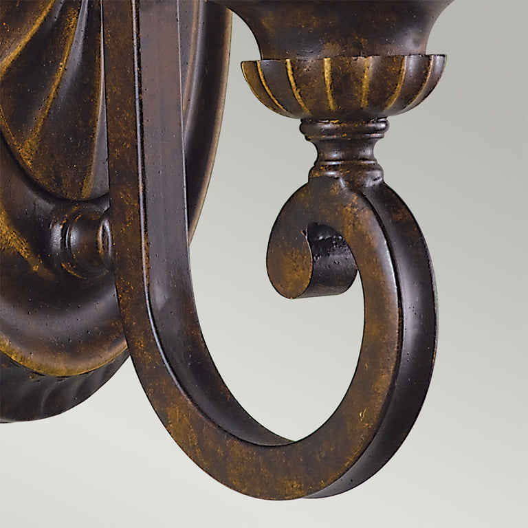 Drawing Room 1 Light Wall Light Walnut - FE-DRAWING-ROOM1