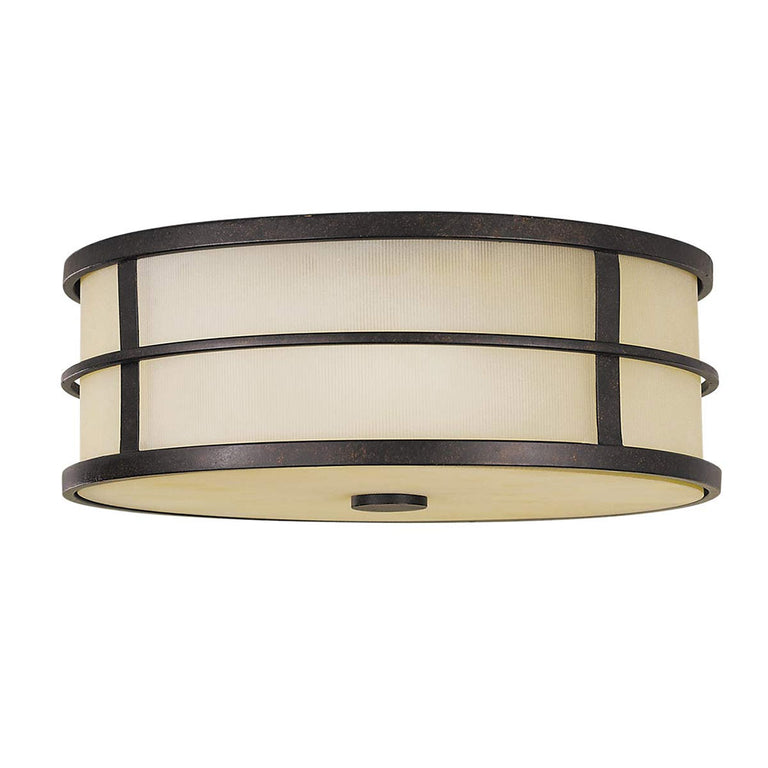 Fusion 3 Light Flush Mount Grecian Bronze - FE-FUSION-F
