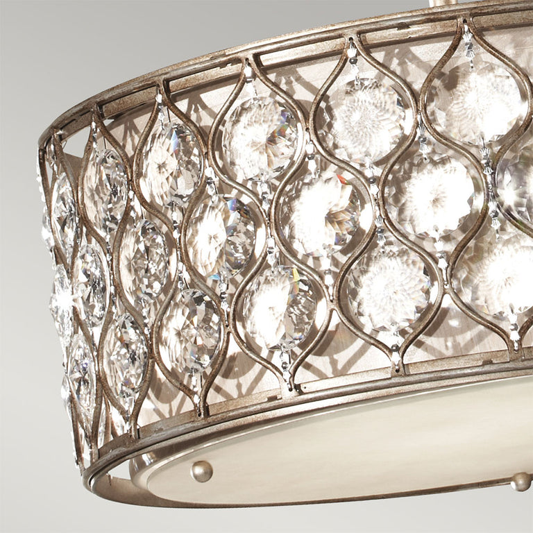 Lucia Pendant Chandelier Burnished Silver - FE-LUCIA-B