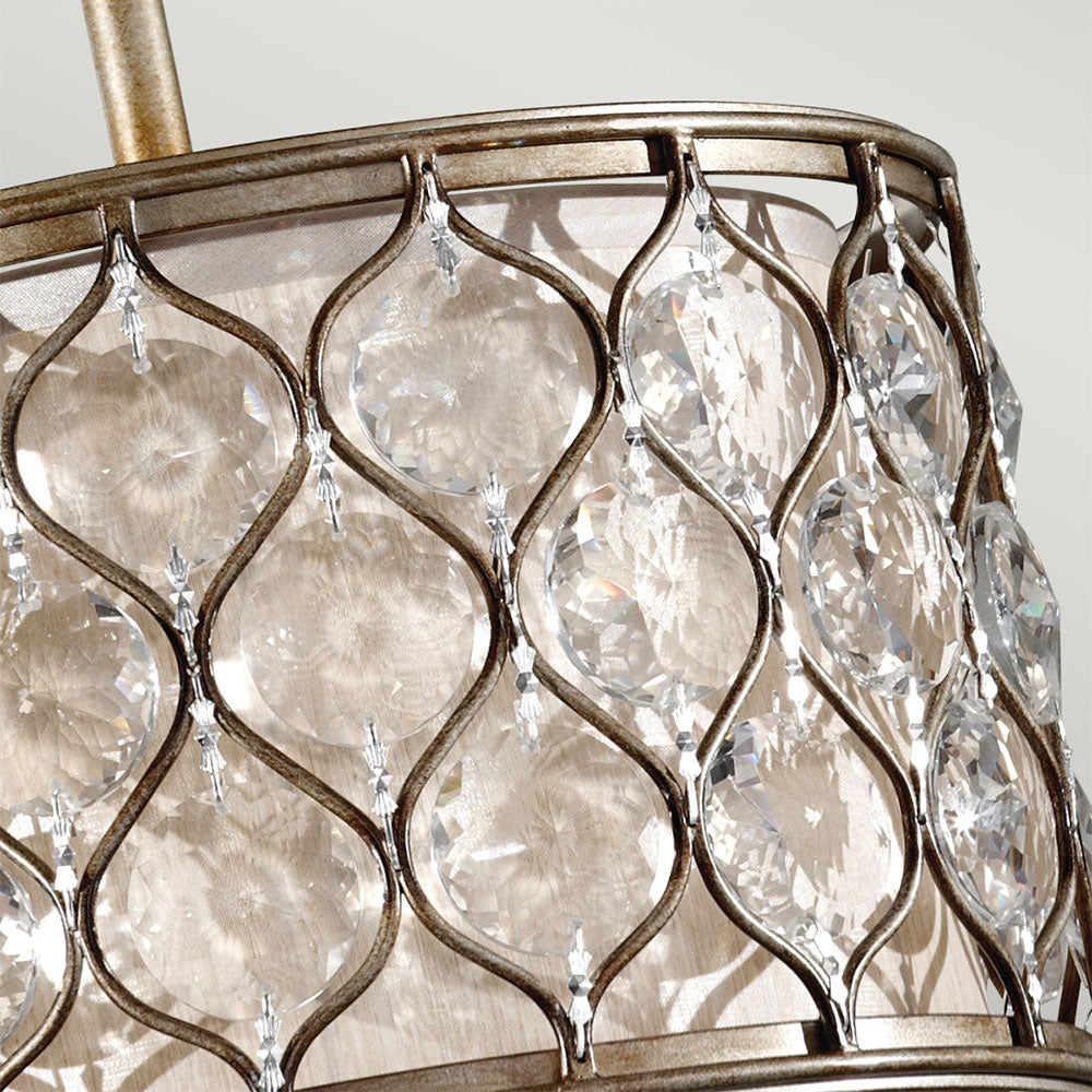 Lucia Pendant Burnished Silver - FE-LUCIA-P-C