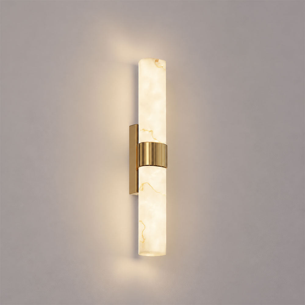 Interior Curved Faux Marble With Veining Effect Wall Light Medium - FLECHA1M