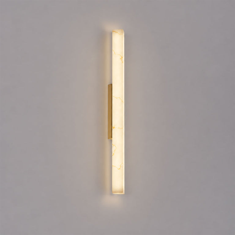 Interior Angled Faux Marble With Veining Effect Wall Light Large - FLECHA2L