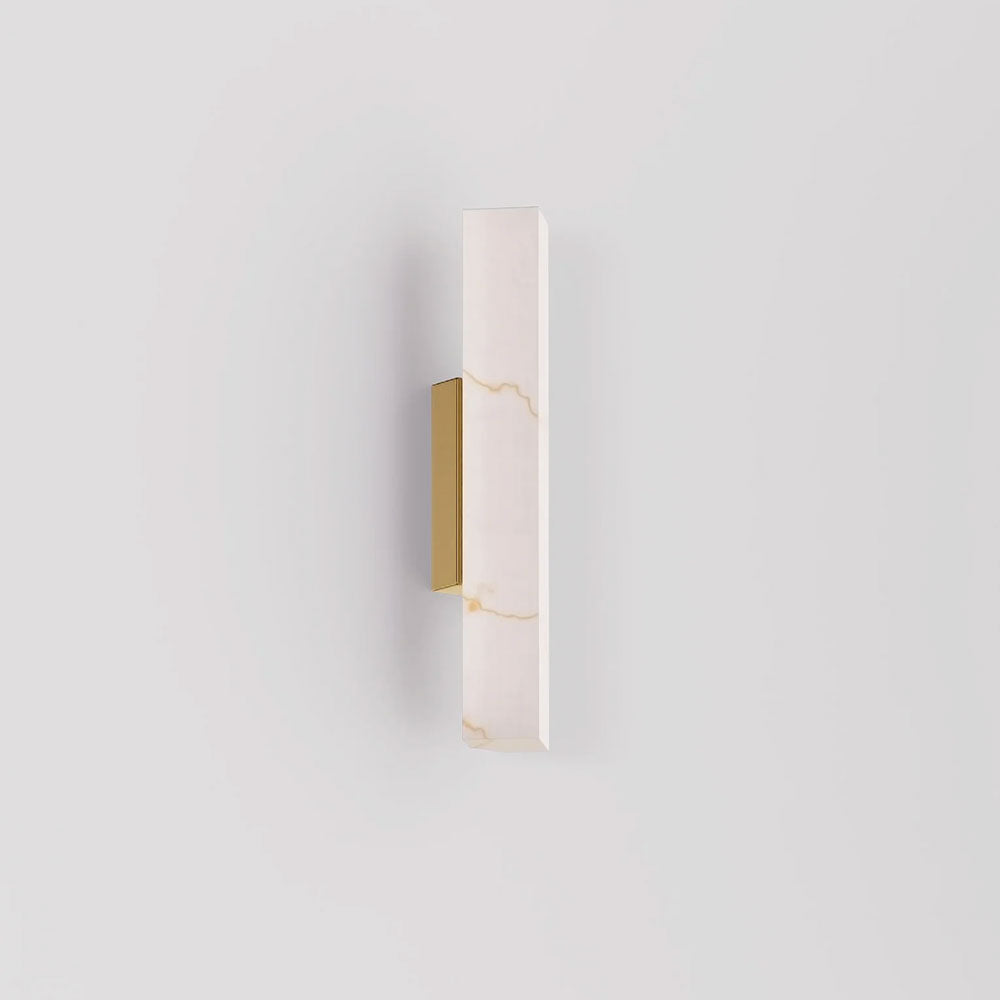 Interior Angled Faux Marble With Veining Effect Wall Light Small - FLECHA2S