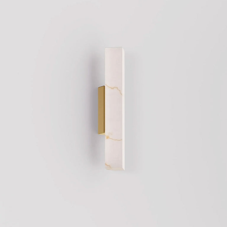 Interior Angled Faux Marble With Veining Effect Wall Light Small - FLECHA2S
