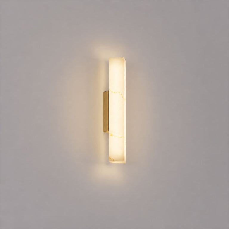 Interior Angled Faux Marble With Veining Effect Wall Light Small - FLECHA2S