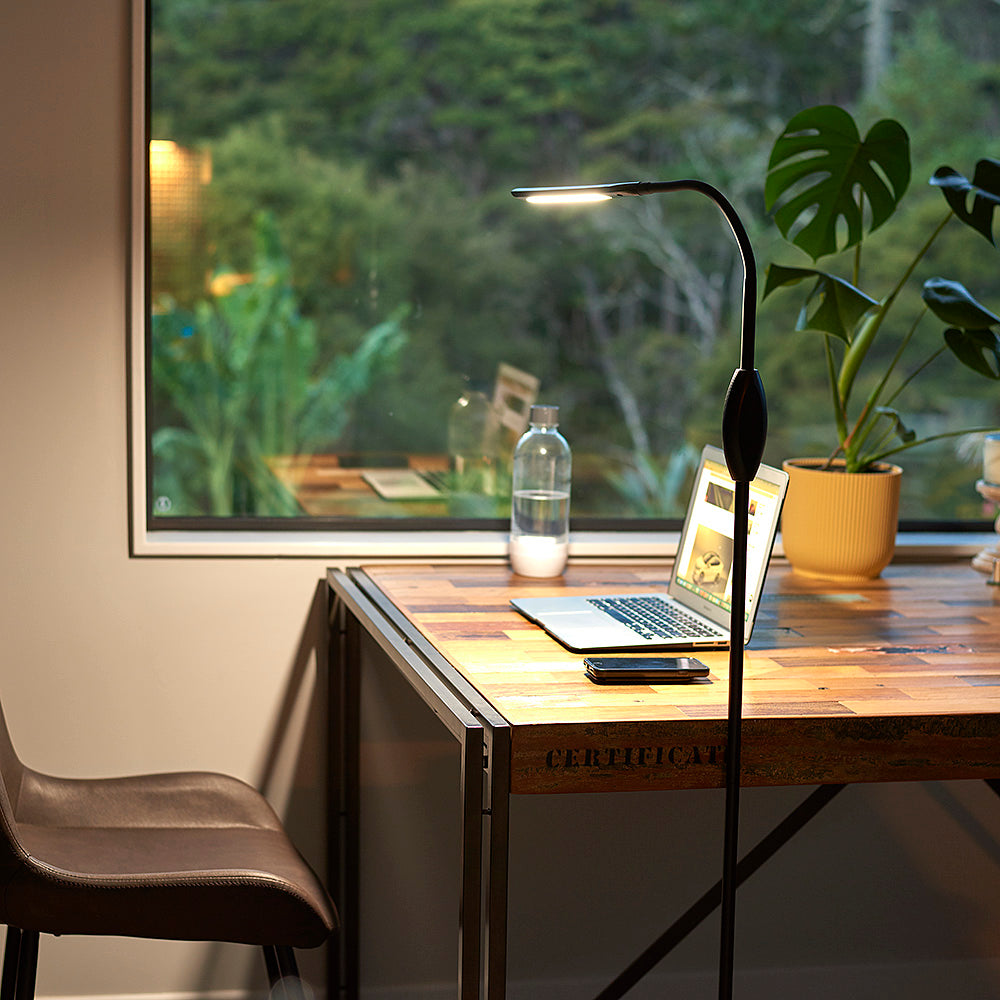 Nova 6W LED Touch Dimmable Floor Lamp Black / Tri-Colour - FLED29-BL