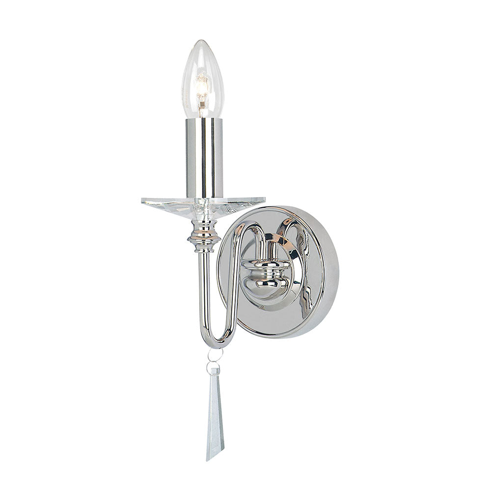 Finsbury Park 1 Light  Wall Light Polished Nickel - FP1-POL-NICKEL