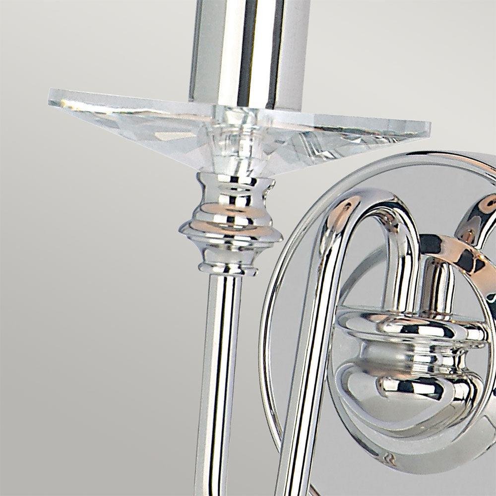 Finsbury Park 1 Light  Wall Light Polished Nickel - FP1-POL-NICKEL
