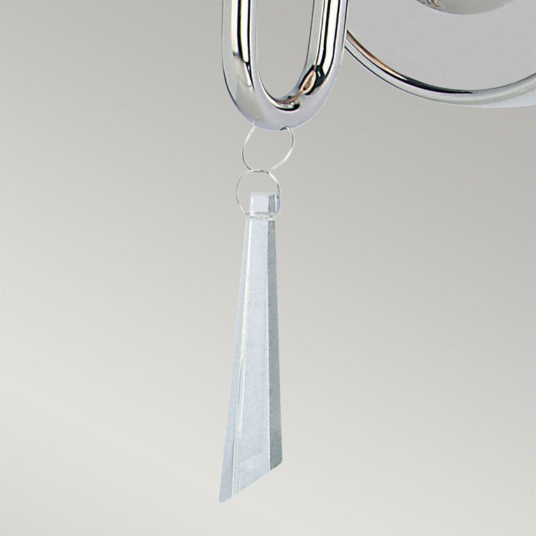 Finsbury Park 1 Light  Wall Light Polished Nickel - FP1-POL-NICKEL