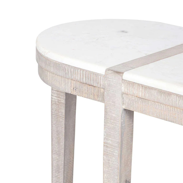 Cantara Marble Oval Console - FUR1000