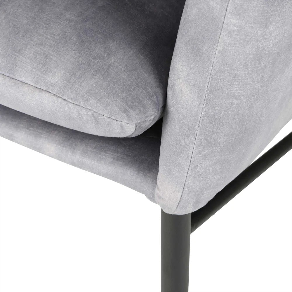 Hemming Wingback Chair Grey - FUR1069LGRY