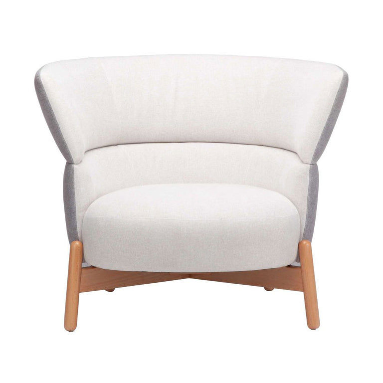 Wally High Wall Upholstered Occasional Chair Grey - FUR2071