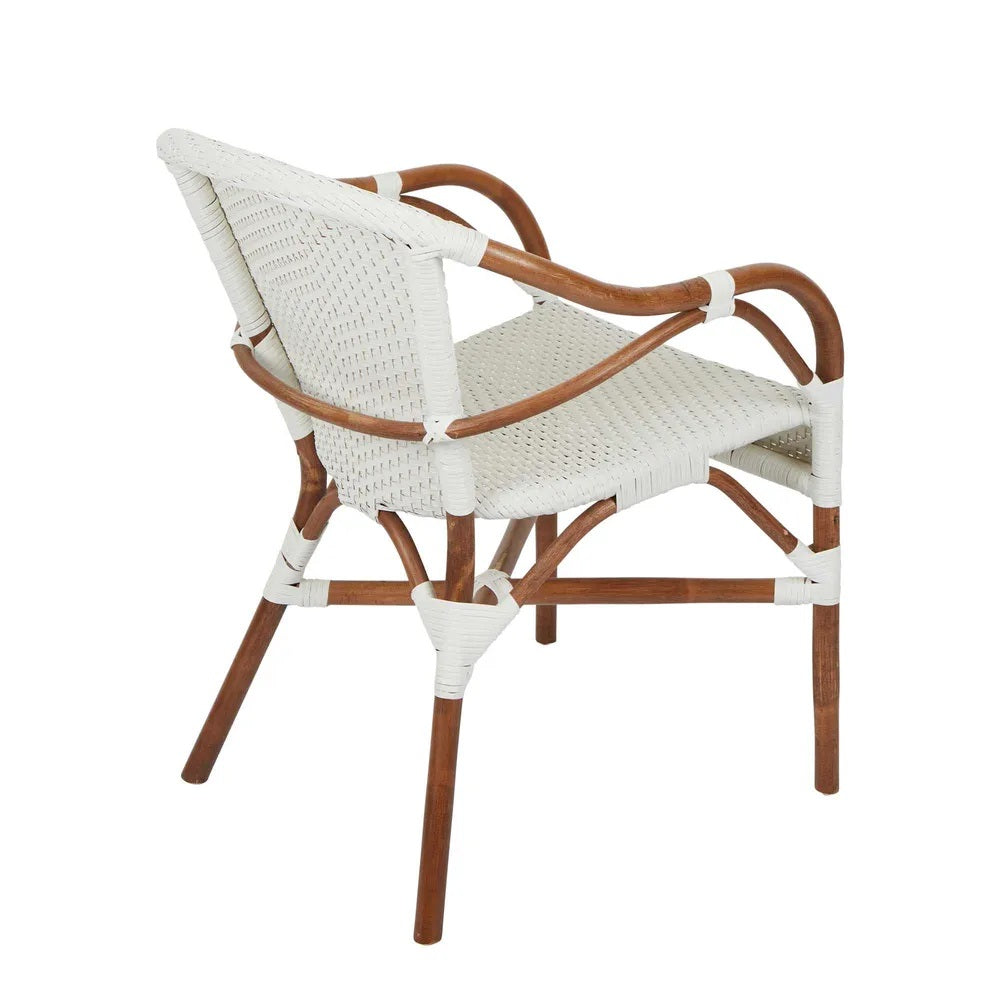 Harlow Rattan Chair White - FUR714WH