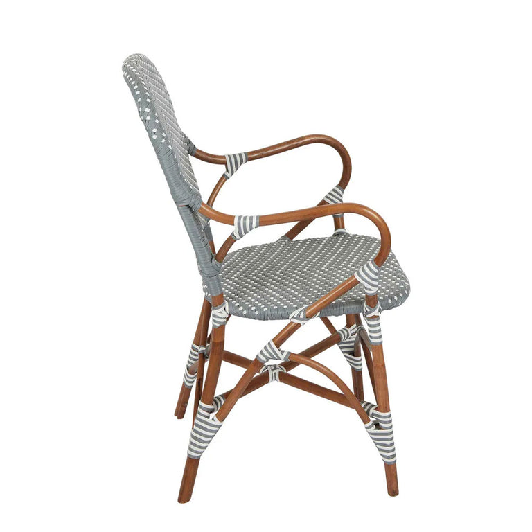 Mattise Rattan Chair Grey - FUR717GRY