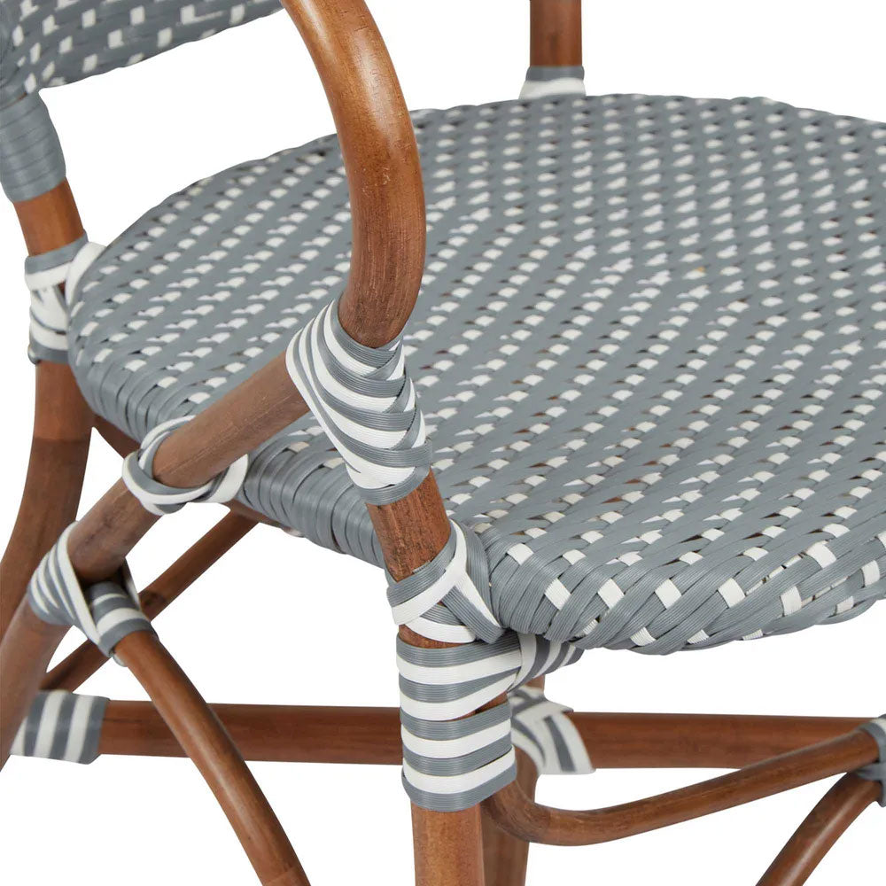 Mattise Rattan Chair Grey - FUR717GRY