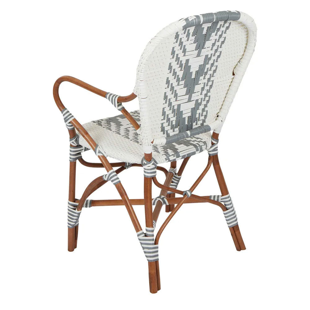Tropez Rattan Chair Grey - FUR718GRY
