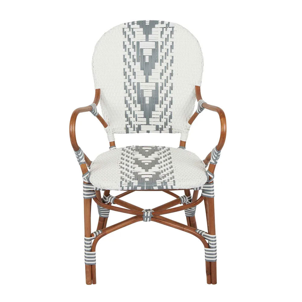 Tropez Rattan Chair Grey - FUR718GRY