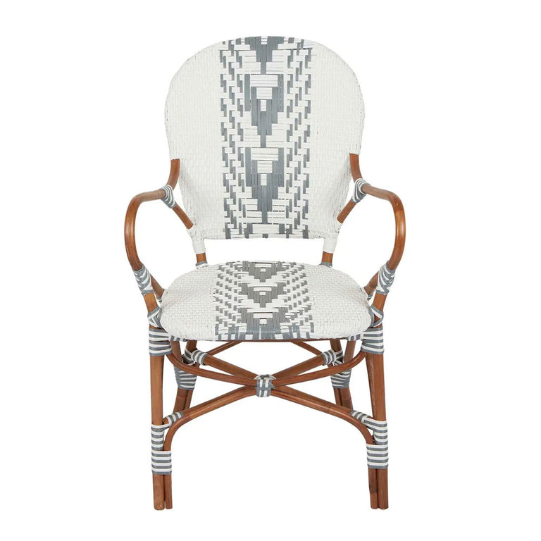 Tropez Rattan Chair Grey - FUR718GRY