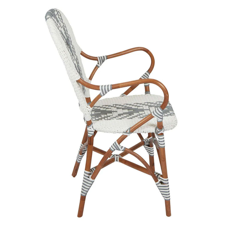 Tropez Rattan Chair Grey - FUR718GRY