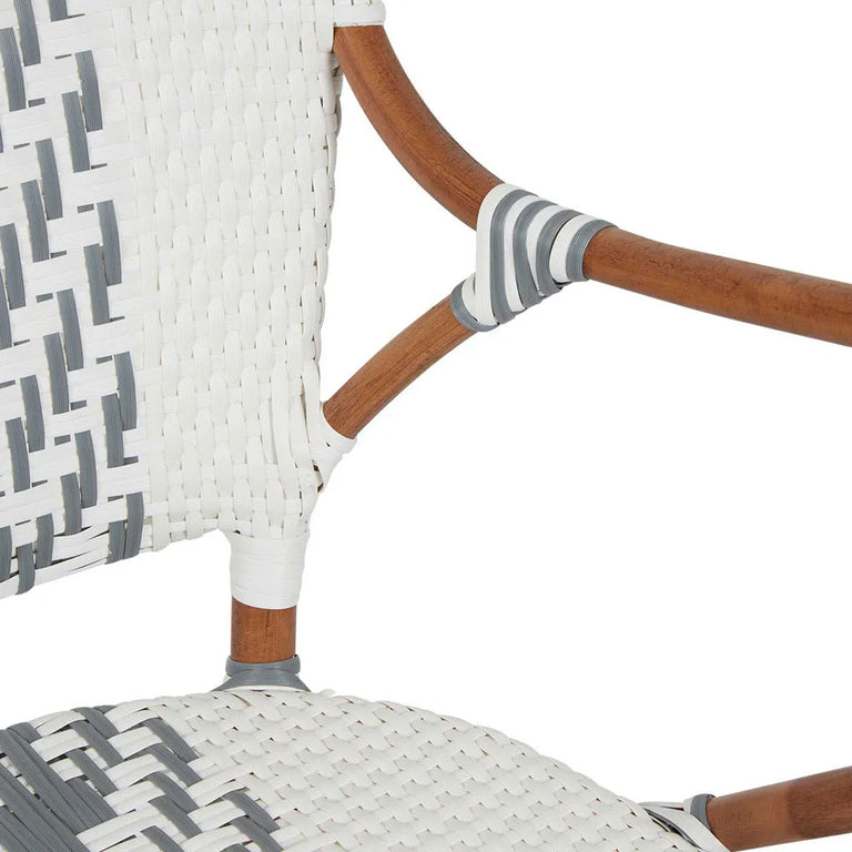 Tropez Rattan Chair Grey - FUR718GRY