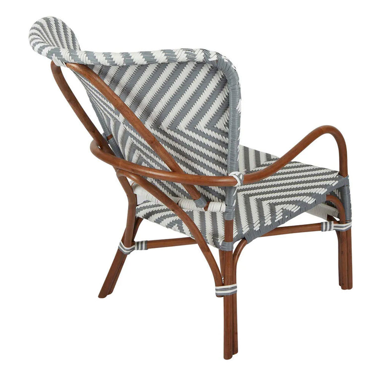 Normandy Rattan Arm Chair Grey - FUR719GRY