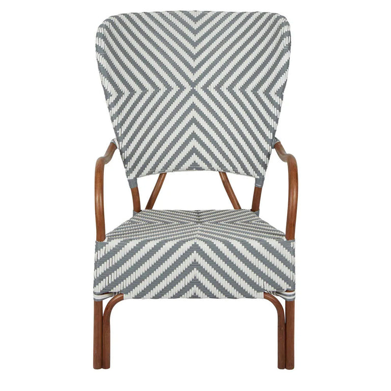 Normandy Rattan Arm Chair Grey - FUR719GRY