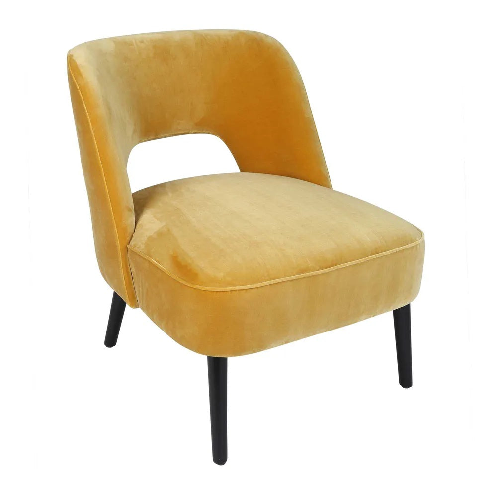 Aphrodite Lounge Chair Mustard - FUR8012Y