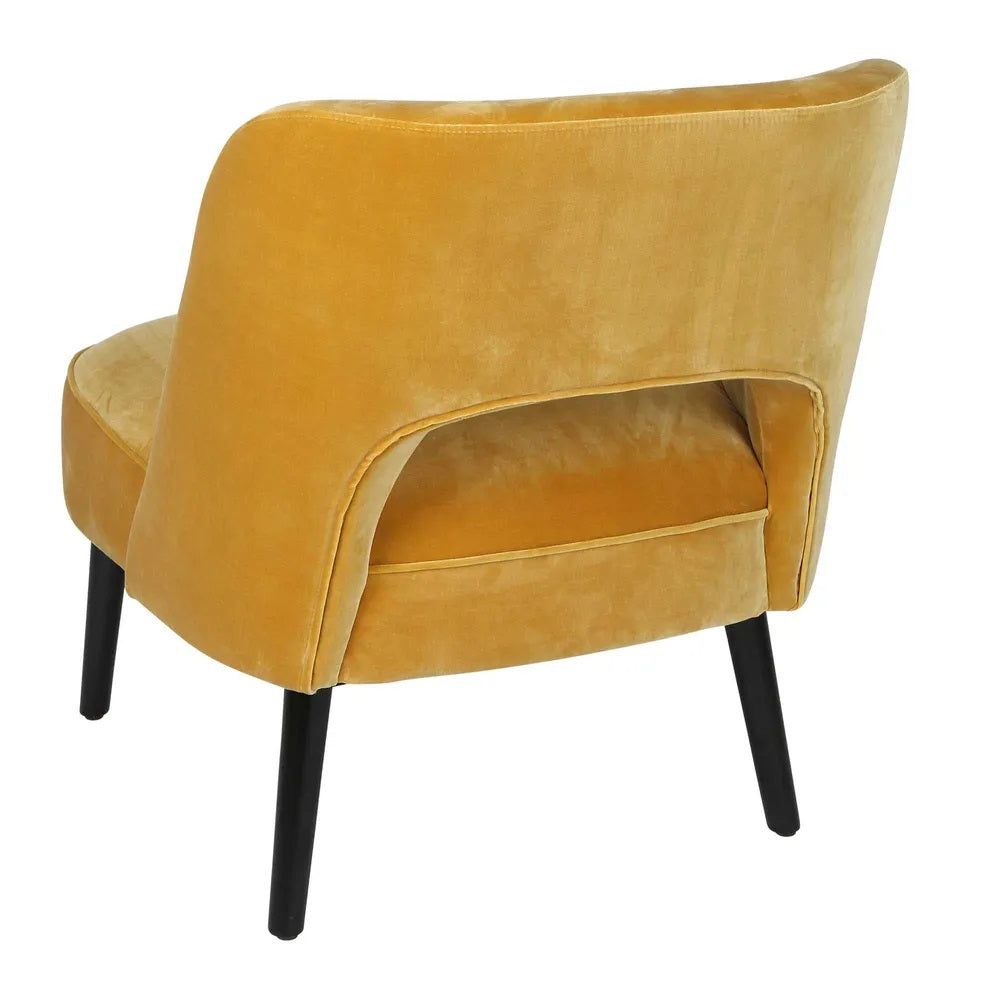Aphrodite Lounge Chair Mustard - FUR8012Y