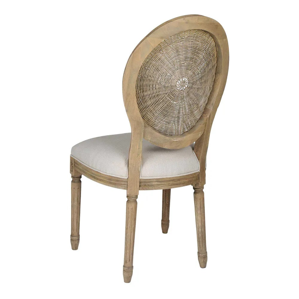 Marinha Oak Chair Beige - FUR8021