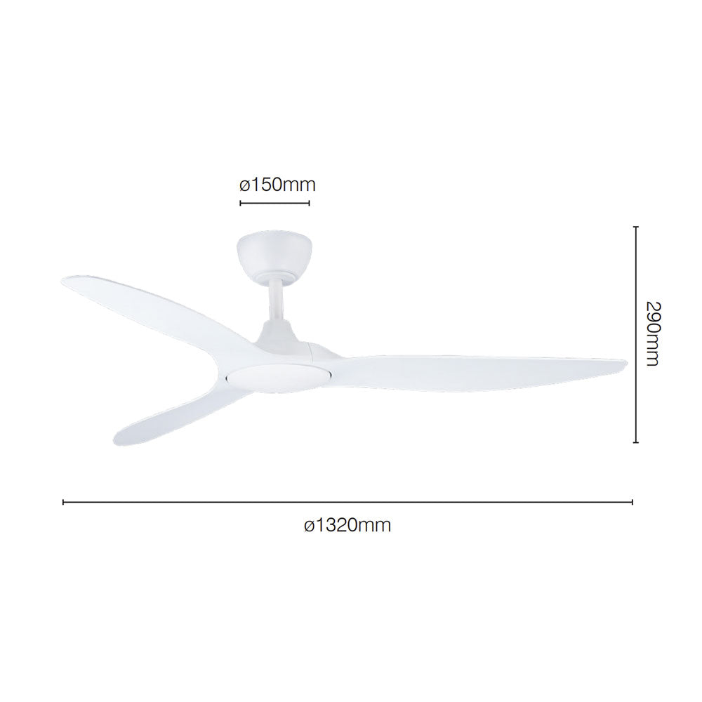 Fantastic 52" DC Ceiling Fan Matt Black - 22804/06