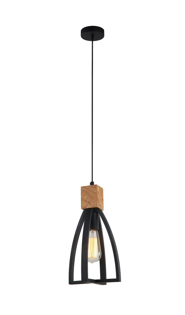 Industrial Metal Pendant Black - Faro1