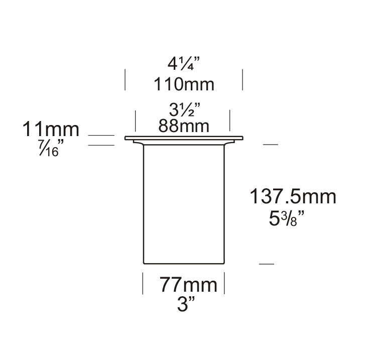 Flush Floor Lite Round 12V / 24V Copper - FFLSP/COP