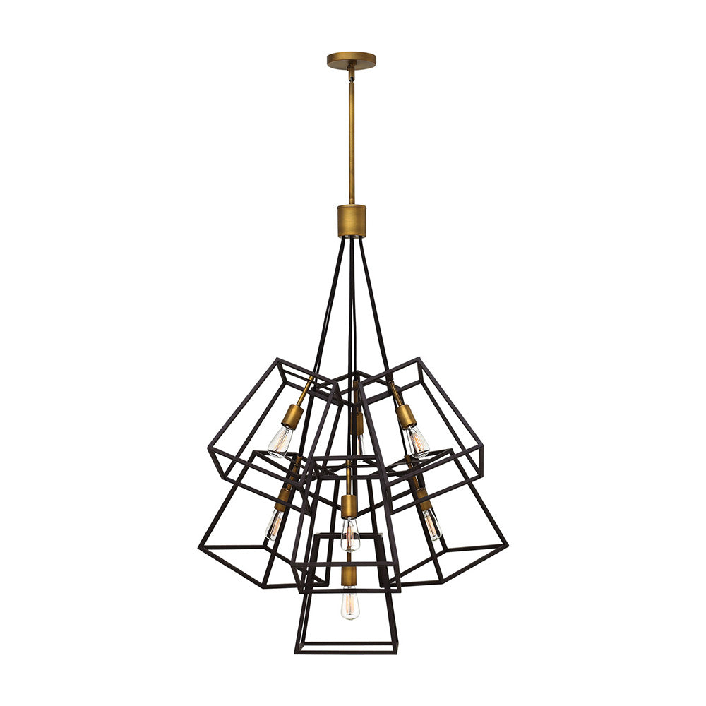 Fulton 7 Light Chandelier Bronze - HK-FULTON-7P