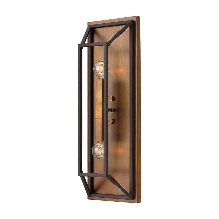 Fulton 2 Light Wall Light Bronze - HK-FULTON2
