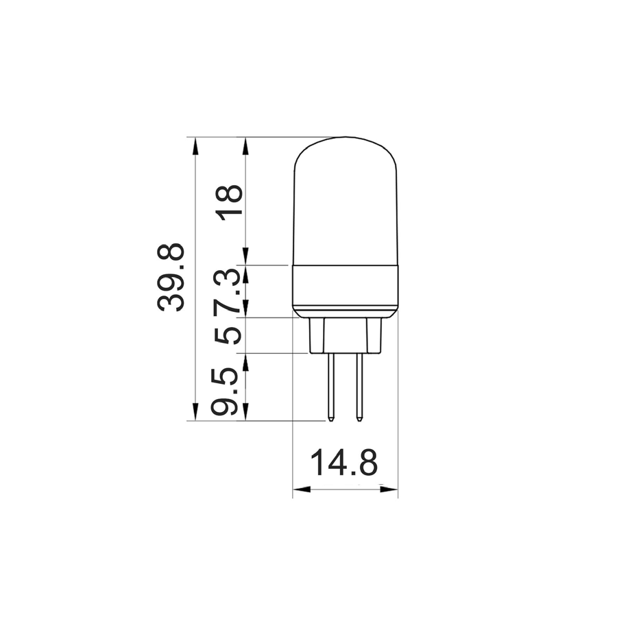 High Output 12V AC / DC 1.5W G4 Bi-Pin LED Globe Warm White - G401