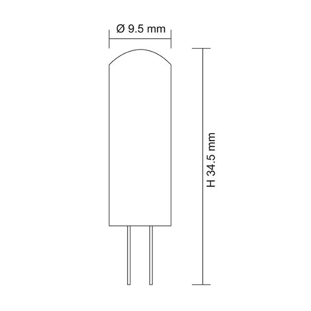 High Output 12V AC / DC 1.5W G4 Bi-Pin LED Globe Daylight - G4L15DL