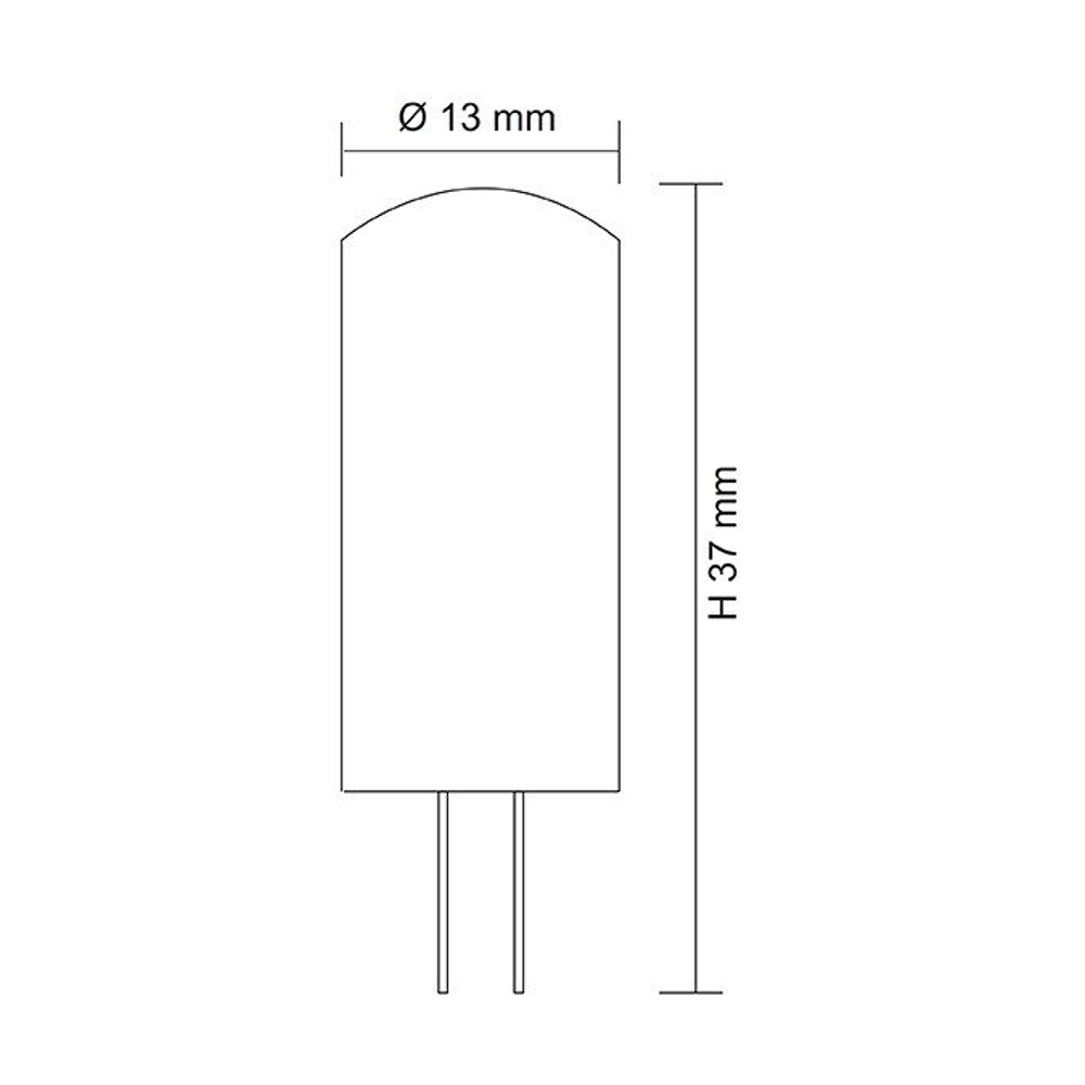 High Output 12V AC / DC 2.5W G4 Bi-Pin LED Globe Warm White - G4L25WW