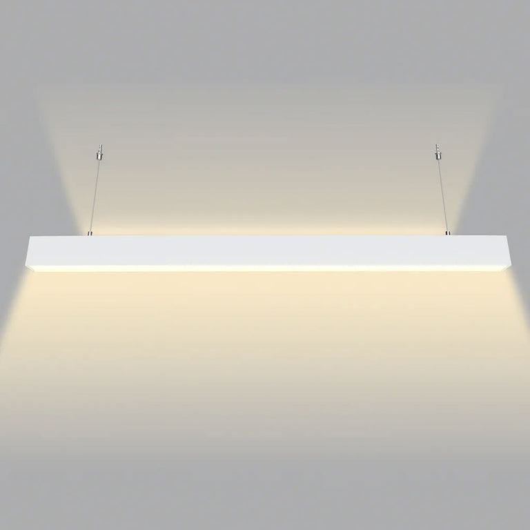 Gamma 40W / 60W / 80W 2400mm Linear LED Pendant White / Tri-Colour - UGAMMA-V2-WH-2.4M