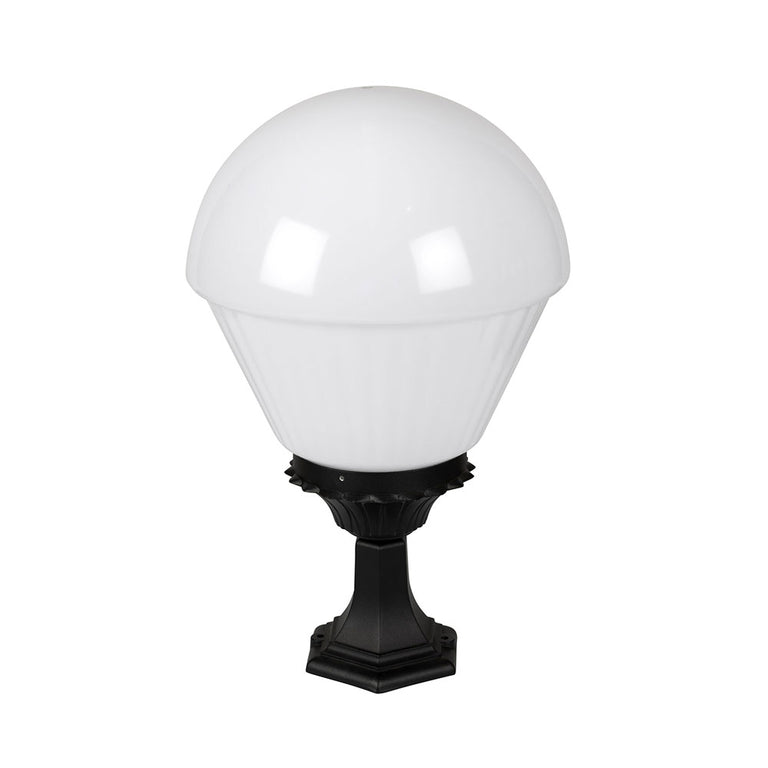 Italian 1 Light 400mm Pillar Mount Light Opal - GHELAT-D400 Pillar Mount
