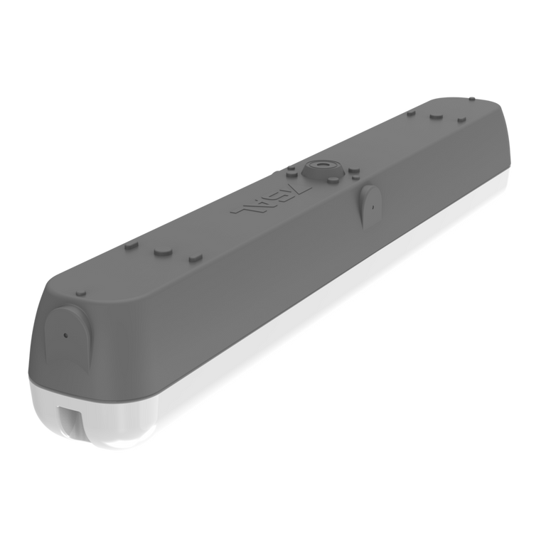 Gibraltar 15W LED Vandal Proof Batten Grey / Tri-Colour - SL9722/15TC